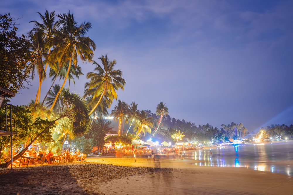 Party scene in Mirissa