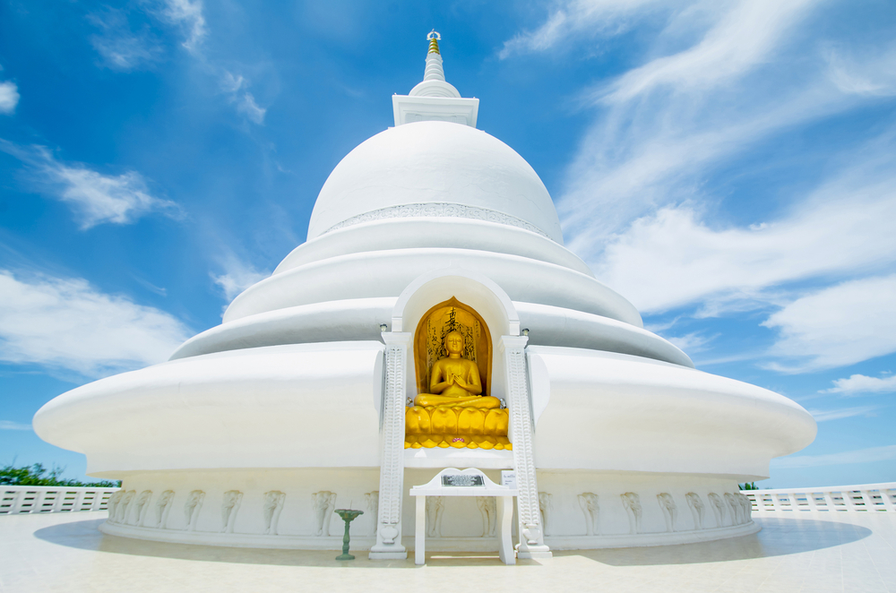 Immerse yourself in the tranquility of the Japanese Peace Pagoda.